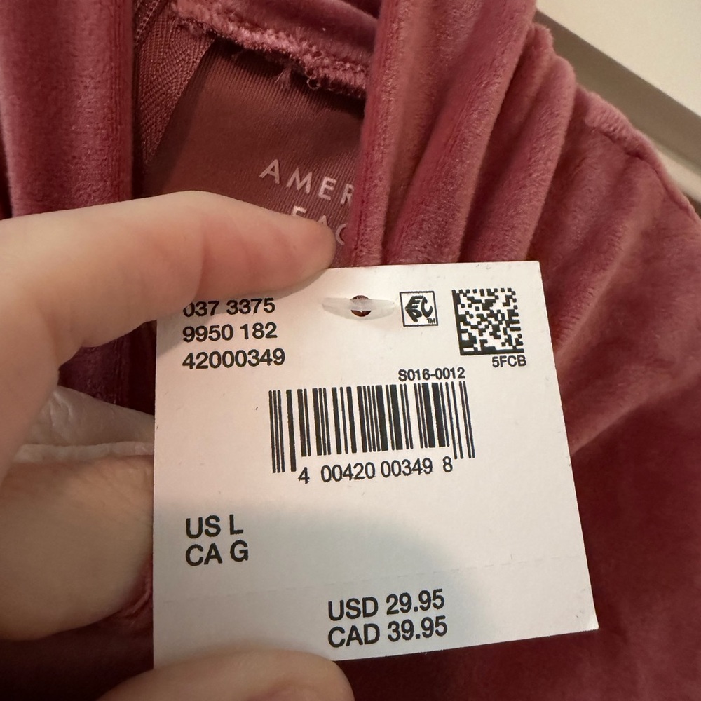 American Eagle Outfitters Velvet Pink Bodysuit - Picture 2 of 2